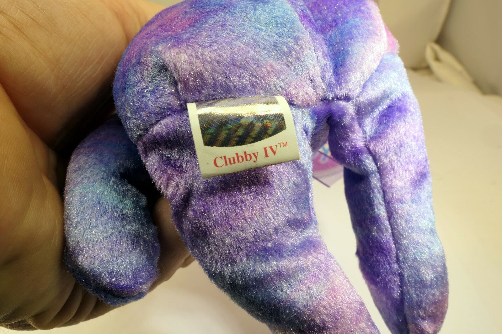 TY Beanie Babies "Clubby IV" USA 8" with Official Club button badge surprise 