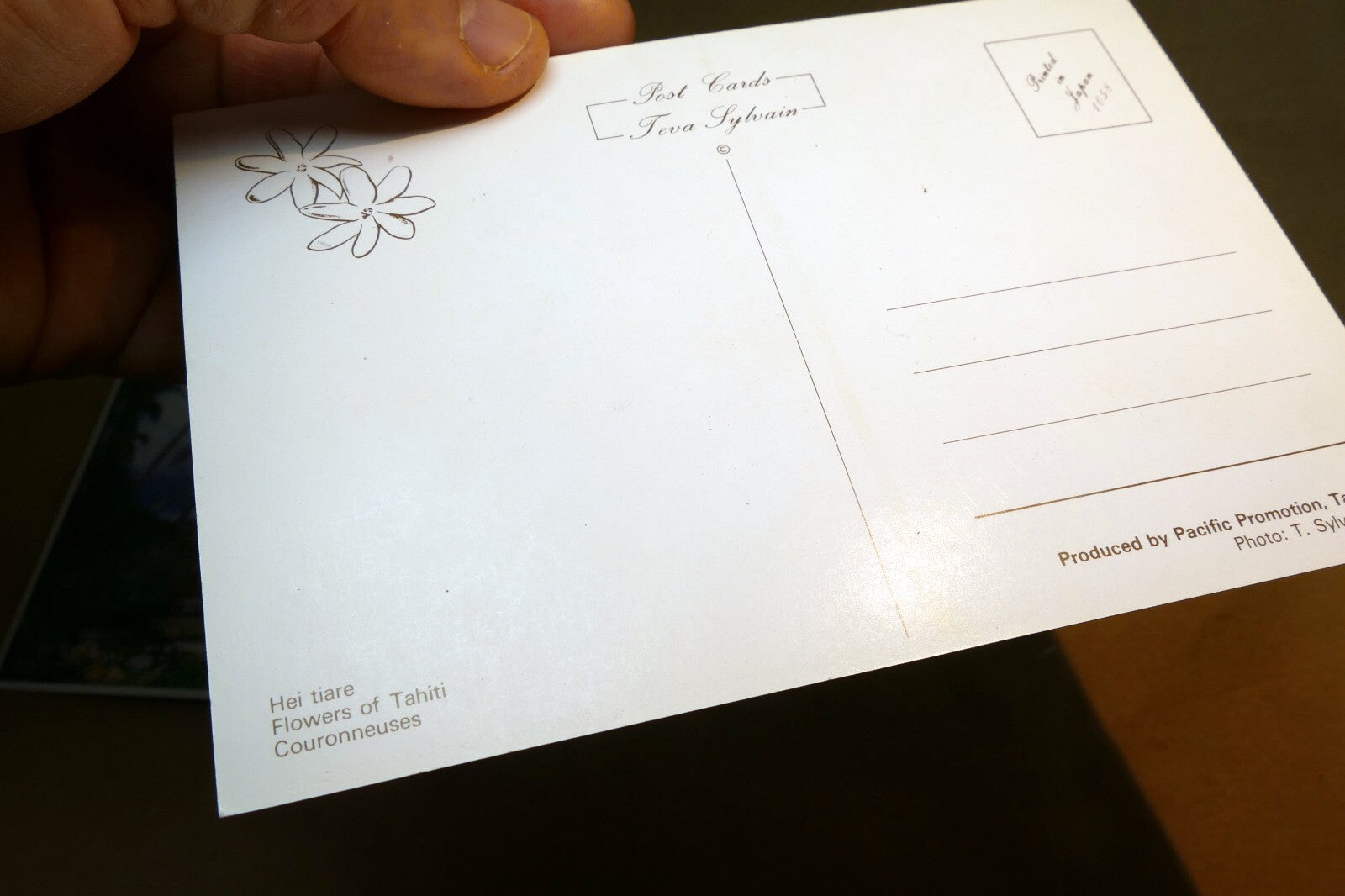 1980's Postcard unposted Tahiti pack of 2 Cook's bay