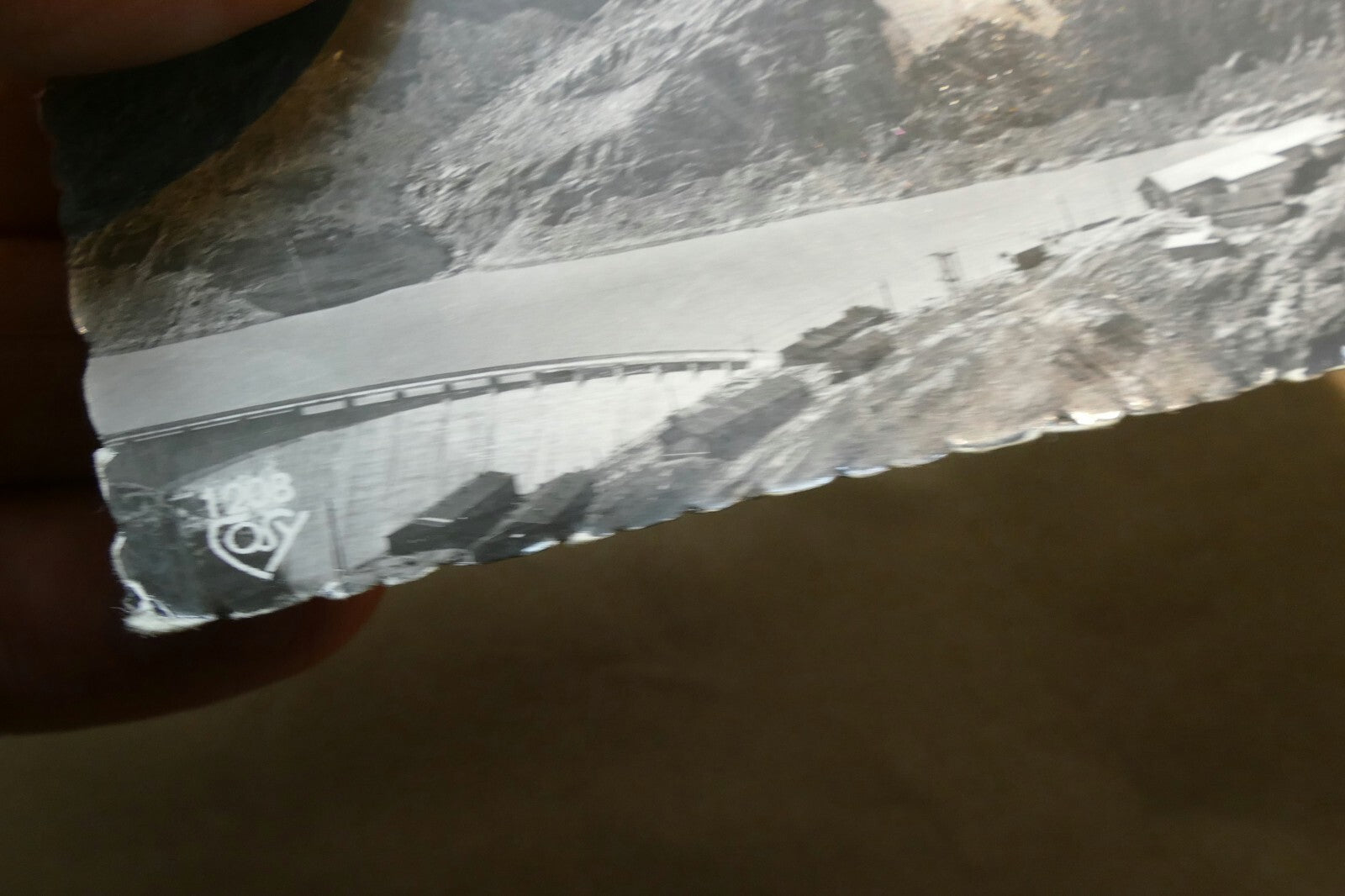 Großglockner-Hochalpenstraße postcard Black & white Austria vintage - unposted