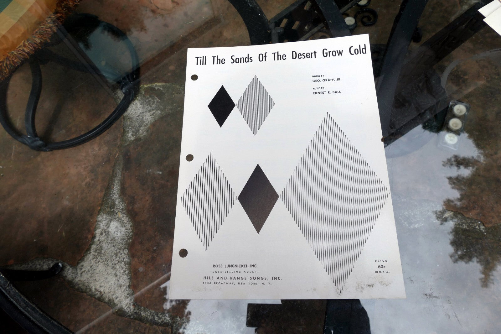 Till sands of the desert grow cold by earnest ball 1911 sheet music