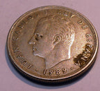 1989 5 ptas spain coin