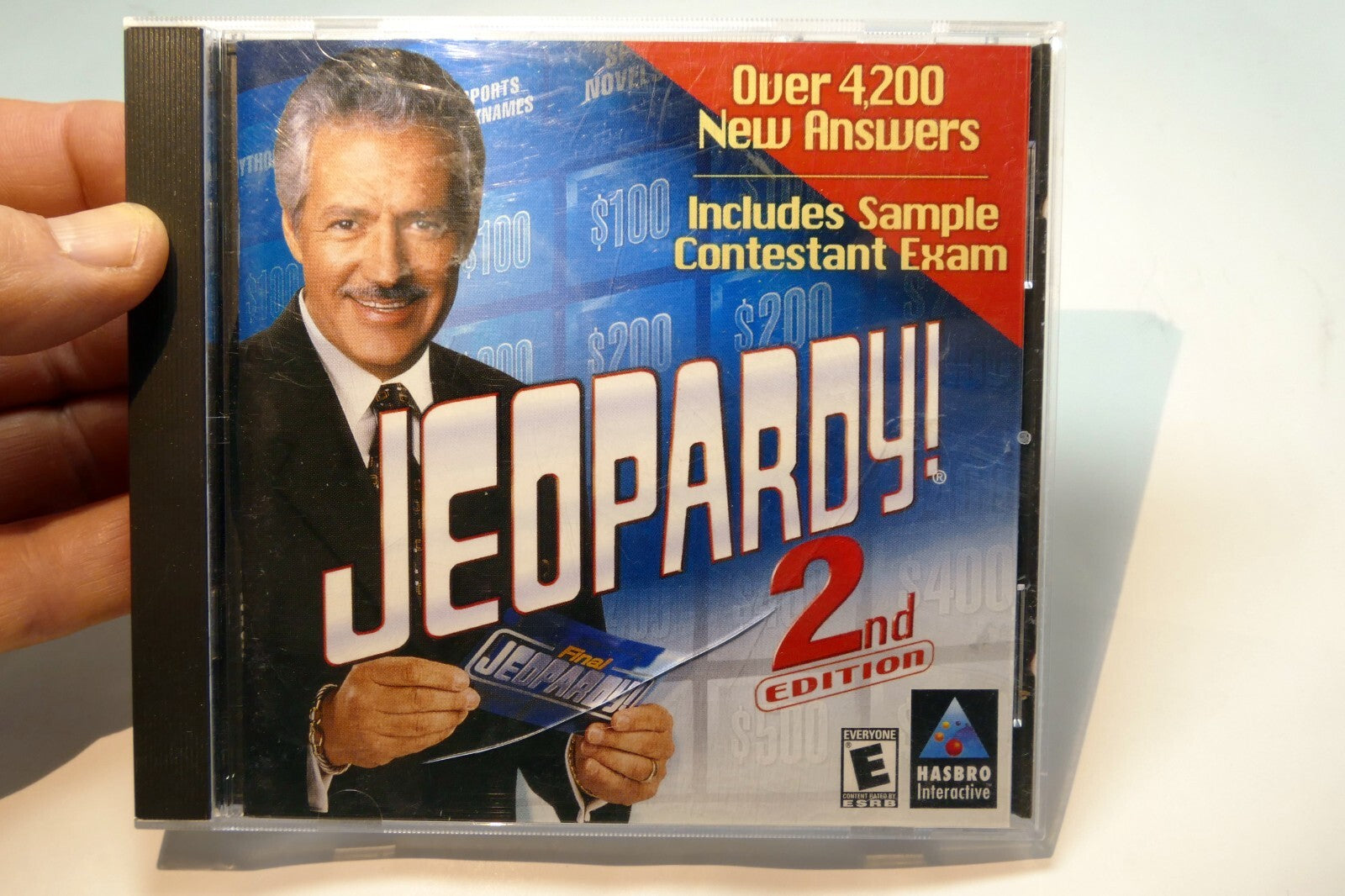 CD Jewel Case ONLY - Jeopardy   4200 Answers Multiplayer Windows 95-98