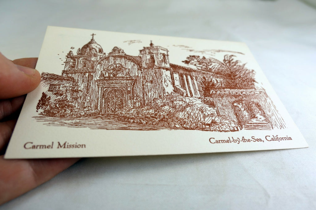 Carmel Mission Church Carmel-by-the-Sea California USA Postcard 1900's