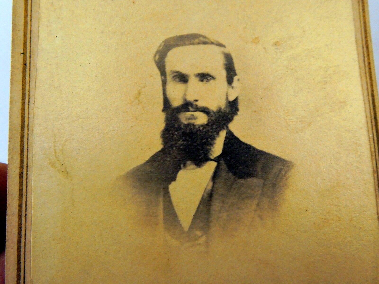 Picture of gentleman vintage antique photograph 2.5x4" 1880