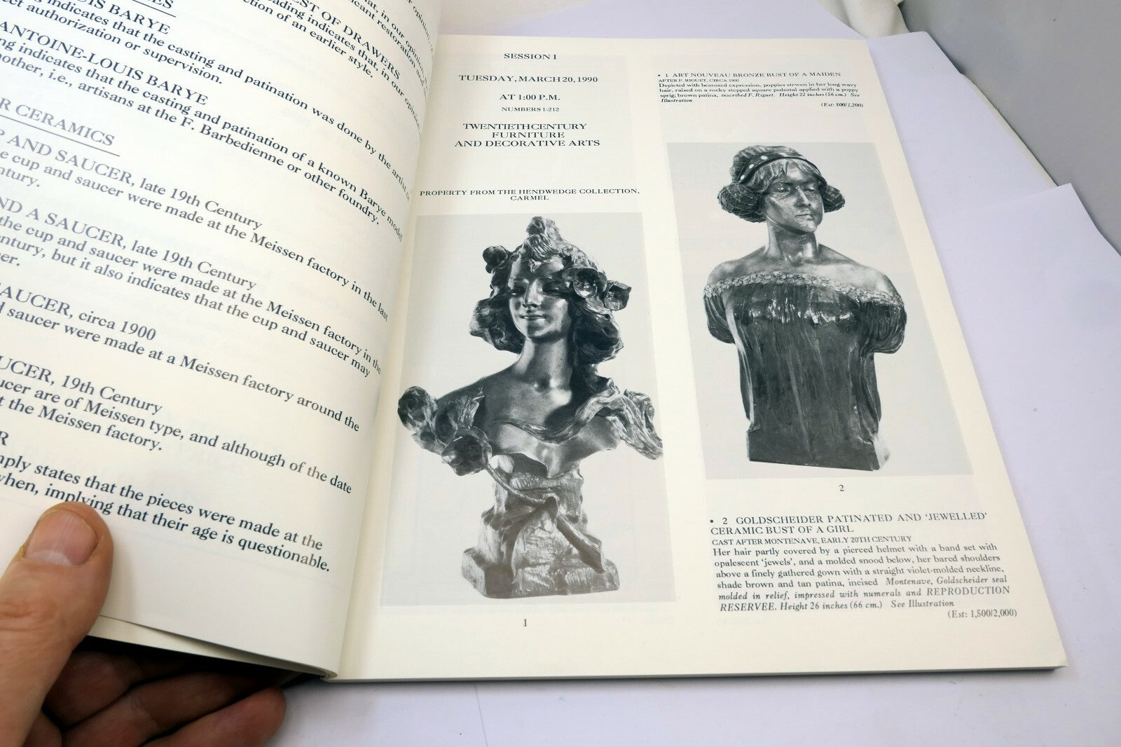 Butterfield San Francisco March 1990 Catalog Arts Porcelain Antiques