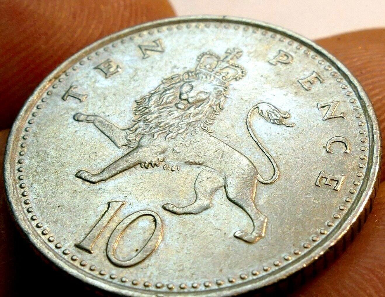 Ten pence coin elizabeth ii 1992 great britain 10 ten pence uk lion