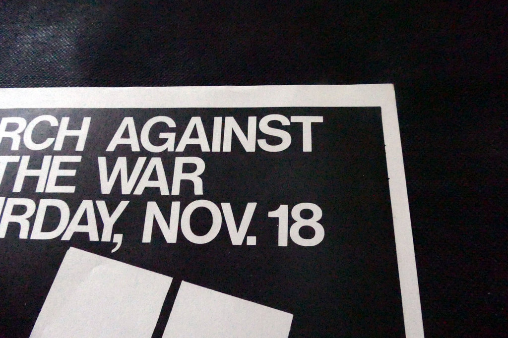 1968 Stop the Bombing! Protest Poster San Francisco USA Vietnam