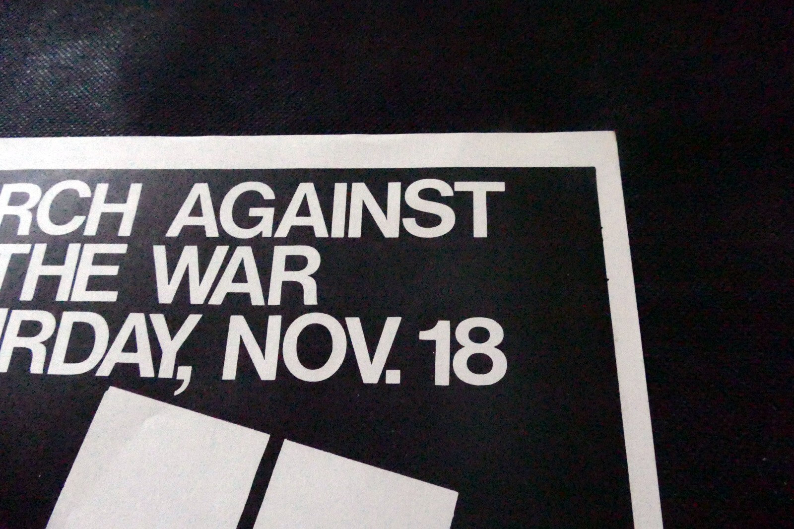 1968 Stop the Bombing! Protest Poster San Francisco USA Vietnam