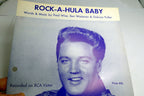 Rock a hula baby 1961 sheet music wise weisman fuller by elvis presley