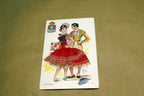 Andalucia 1970's Postcard unposted Alsala-Madrid Embriodered Dress Flamenco