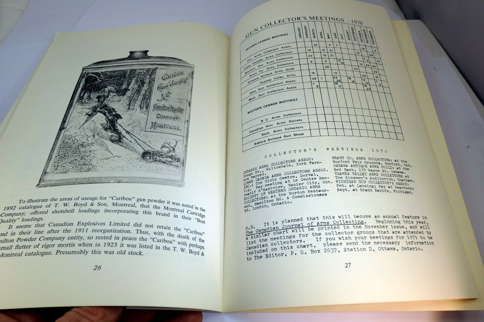 Canadian Journal of Arms Collecting August 1970 Vol 8 No 1 Travelling Carriage