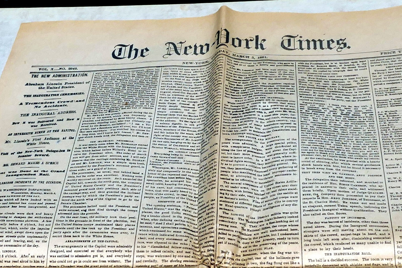 New York Times  Dec. 21,  1860 - Reprint - Civil War, South Secession Begins