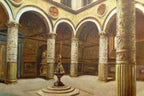 Firenze palazzo vecchio cortile italy 1910c postcard   unposted