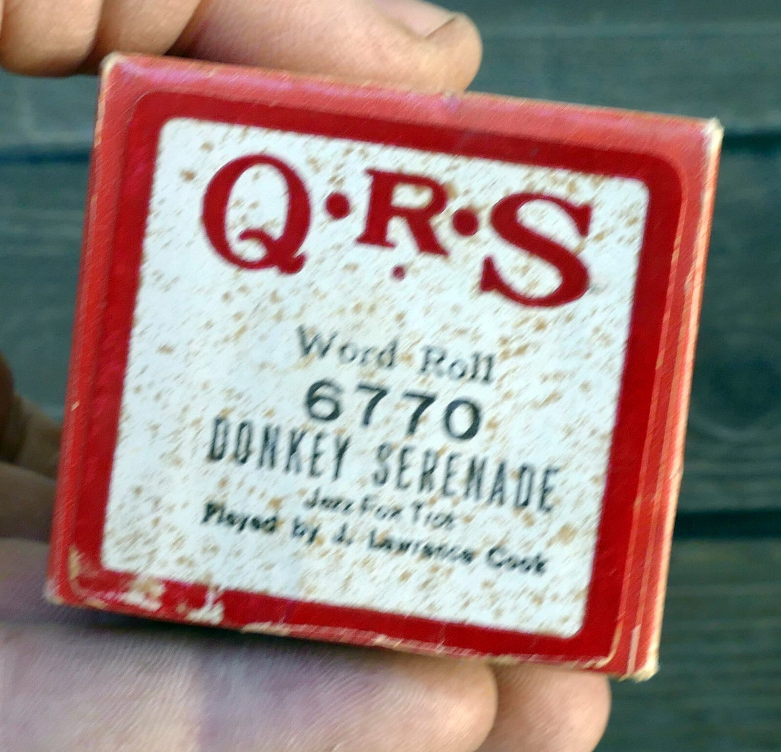 Qrs word roll 6770 donkey serenade fox trot piano