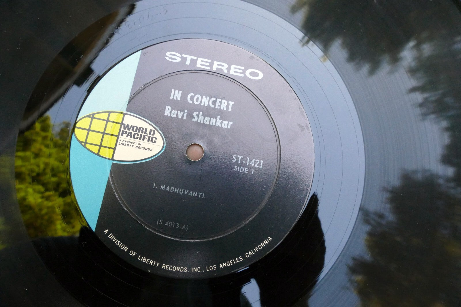 Ravi Shankar In Concert  LP 1962 World-Pacific ST-1421  UCLA Los Angeles VG