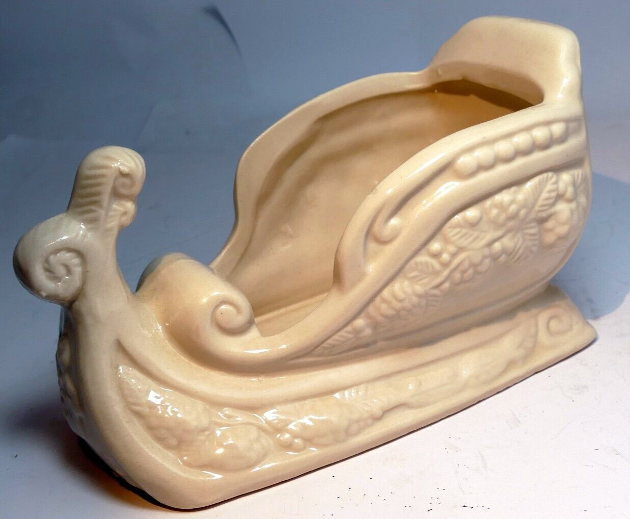 Vintage porcelain santa claus christmas sleigh 6