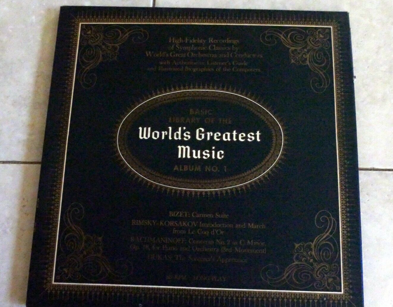 Basic library world's greatest music 1958 vinyl lp rimsky korsakov rachmaninoff album 1