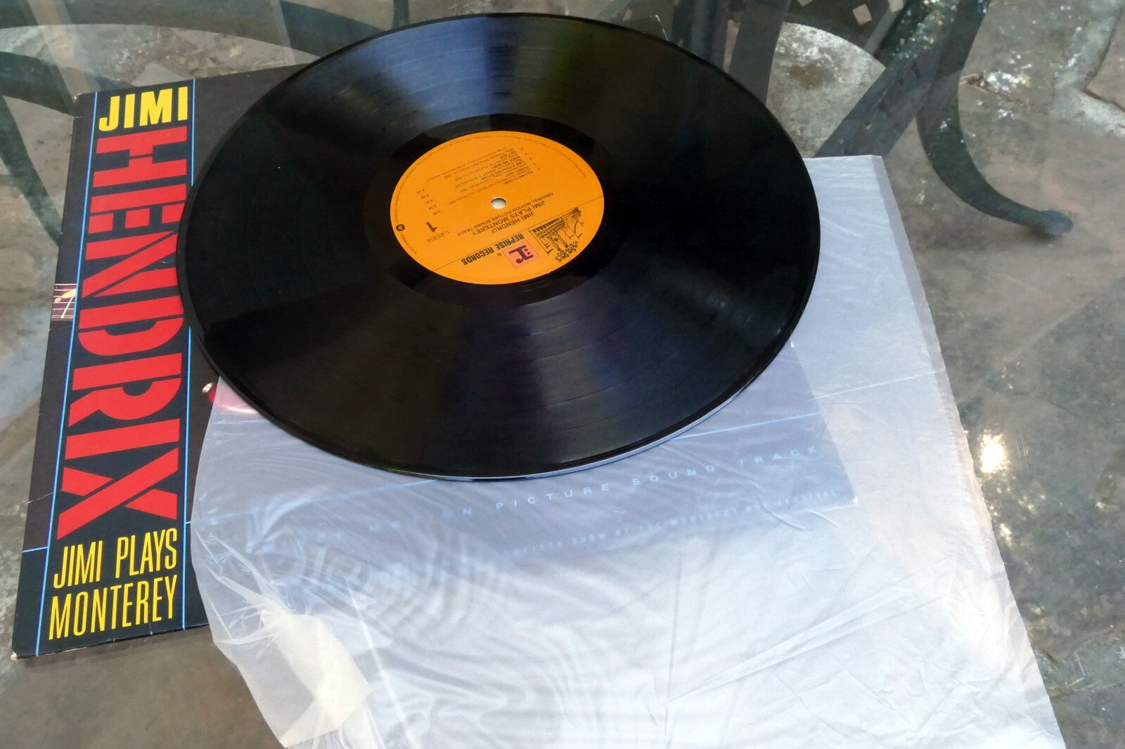 Jimi Hendrix Jimi Plays Monterey LP Vinyl Reprise Records 1986 Movie Soundtrack