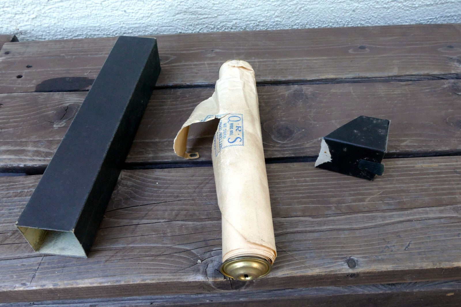QRS Word Piano Roll WF7076 Donau Wellen Walzer Ivanovici - damaged front - AS IS