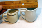 Suisse Langenthal mini cream pitcher  miniature set of two white porcelain