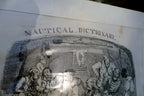 NAUTICAL DICTIONARY HENRY HEATH CARICATURE PRINT Title Page 1840 Victorian navy