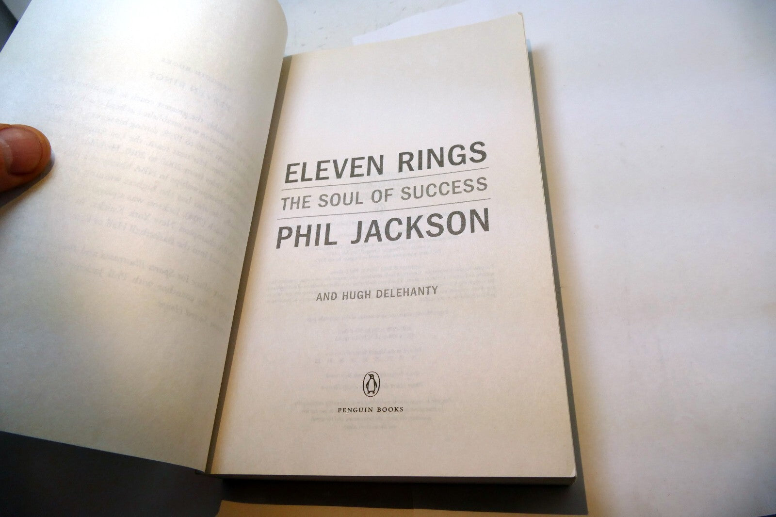 Eleven Rings: The Soul of Success by Jackson, Phil; Delehanty, Hugh