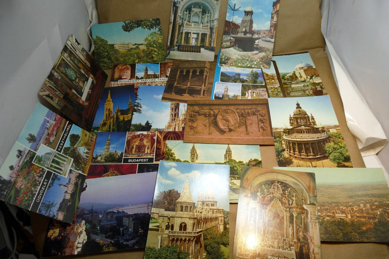 Hungary magyar budapest postcard 1970's lot of 19 pack unposted