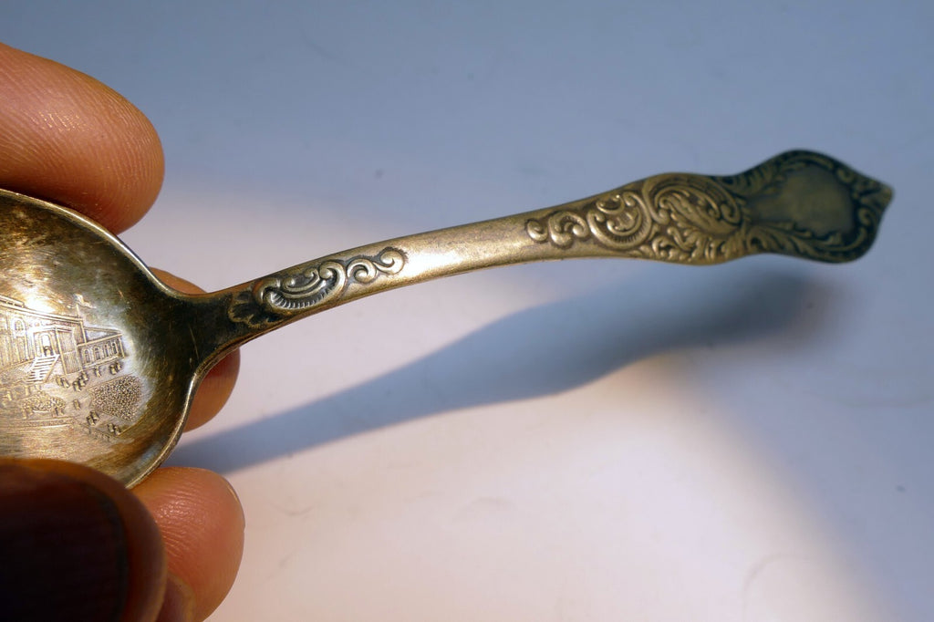 Columbian Exposition 1893 Spoon with Transportation Building plated