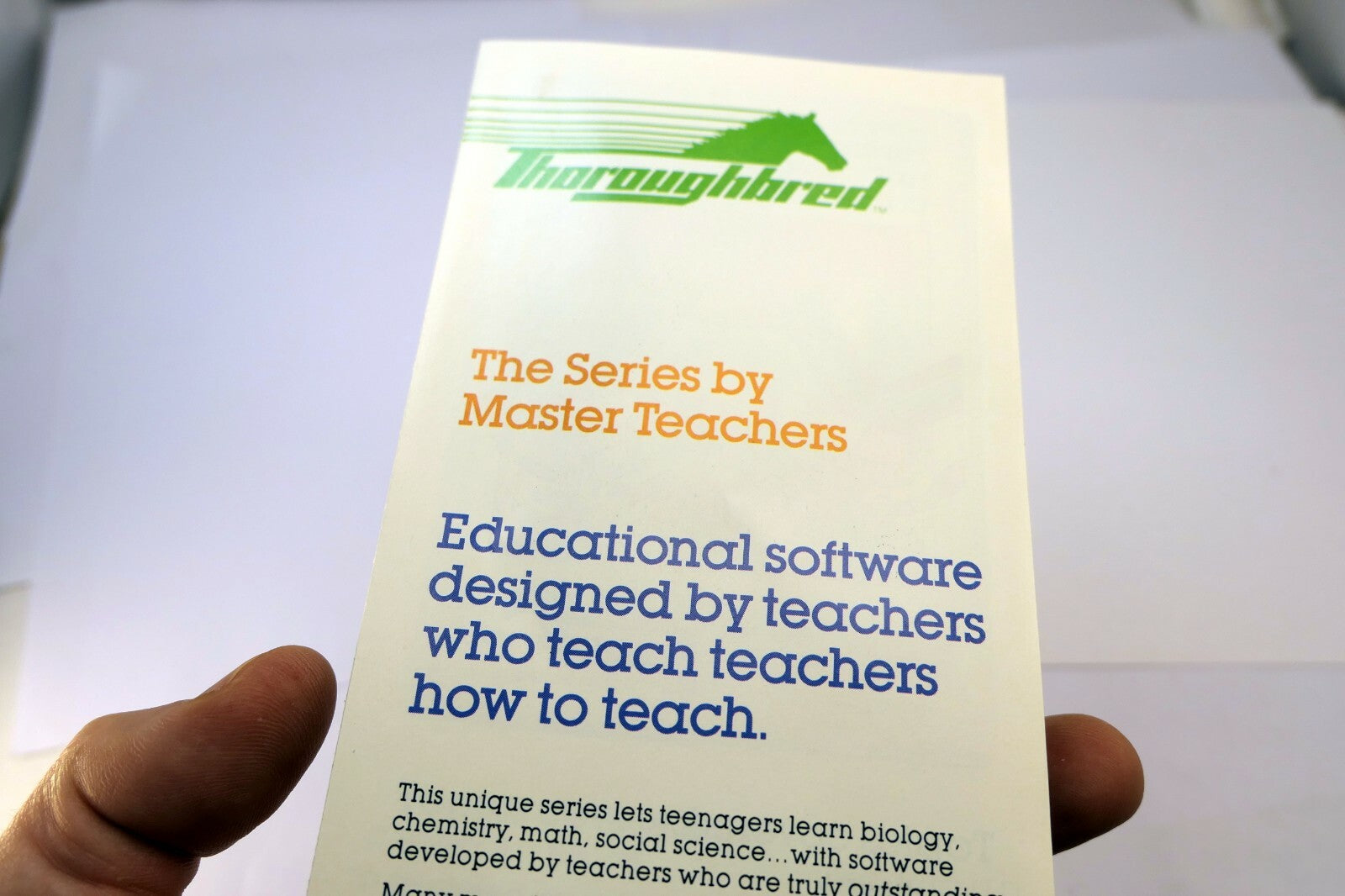 Educational Software designed by teachers Match SMC Systems Thoroughbread