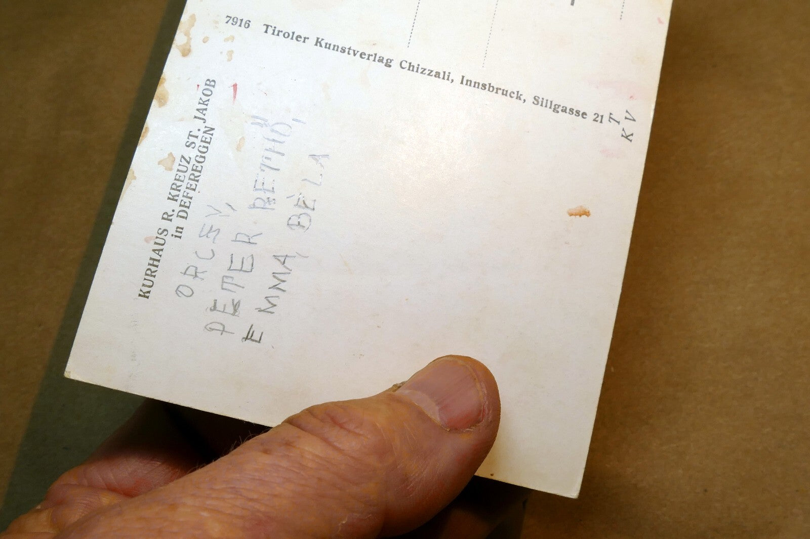 Kurhaus R. Kreuz Defereggen Austria  landscape Alps postcard 1930's - unposted