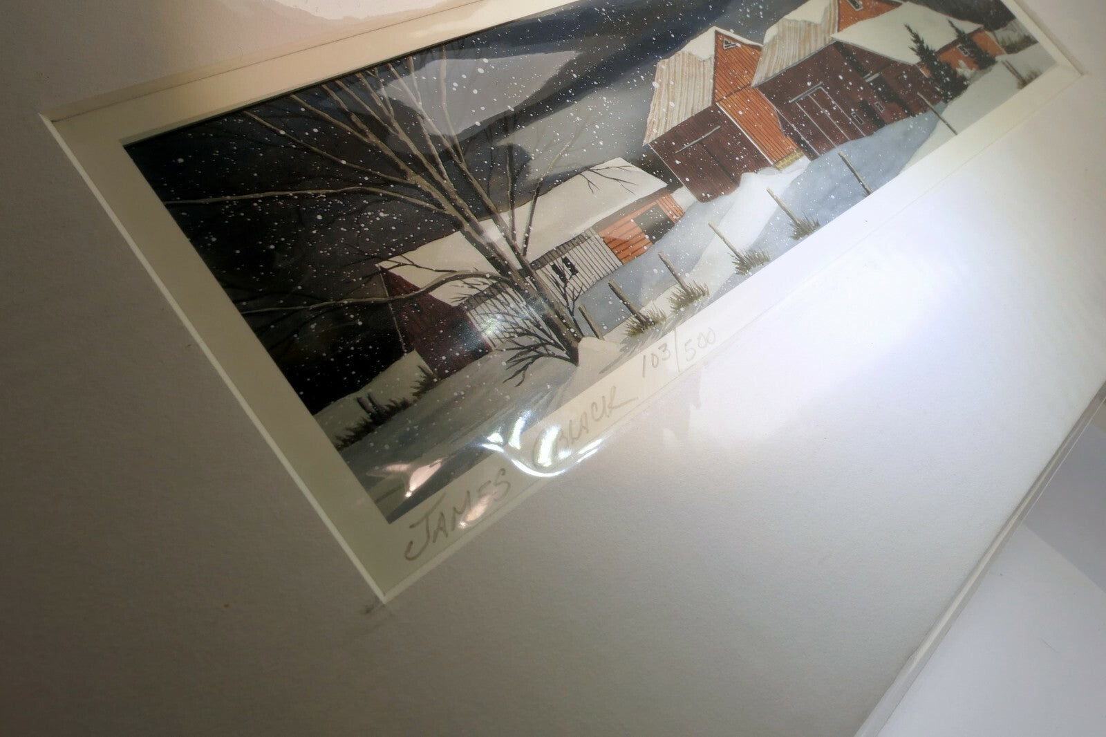 Giclee Print Brown County Artist James Oblack 103/500 Signed Limited edition