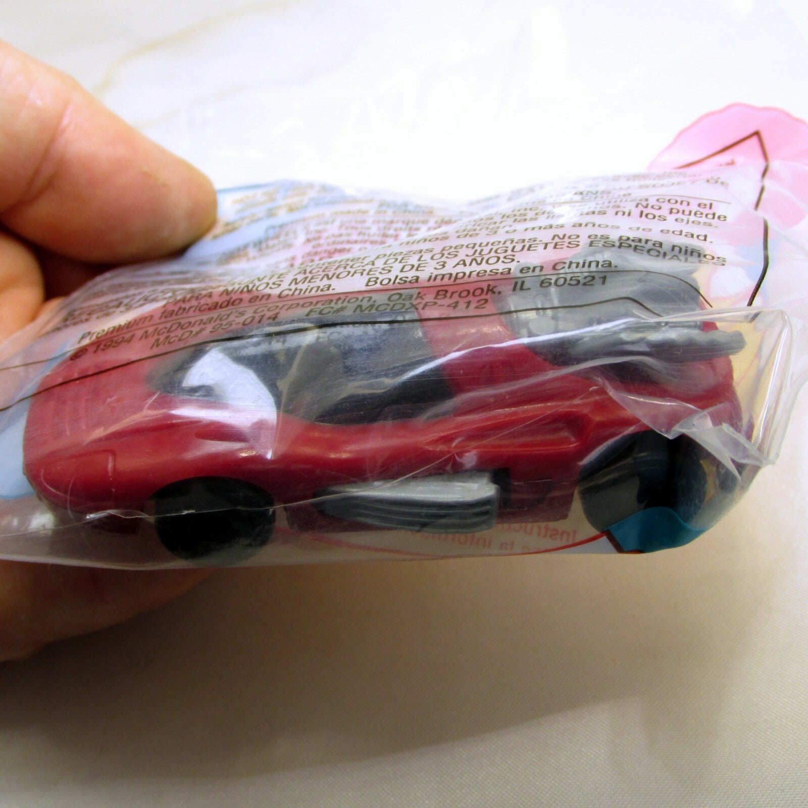 Black Burner McDonald's Hot Wheels Mattel  1994 vehicle - new