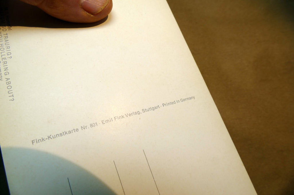 Hummel What are you Hollering about?  Postcard W. Germany Art - Unposted - mint