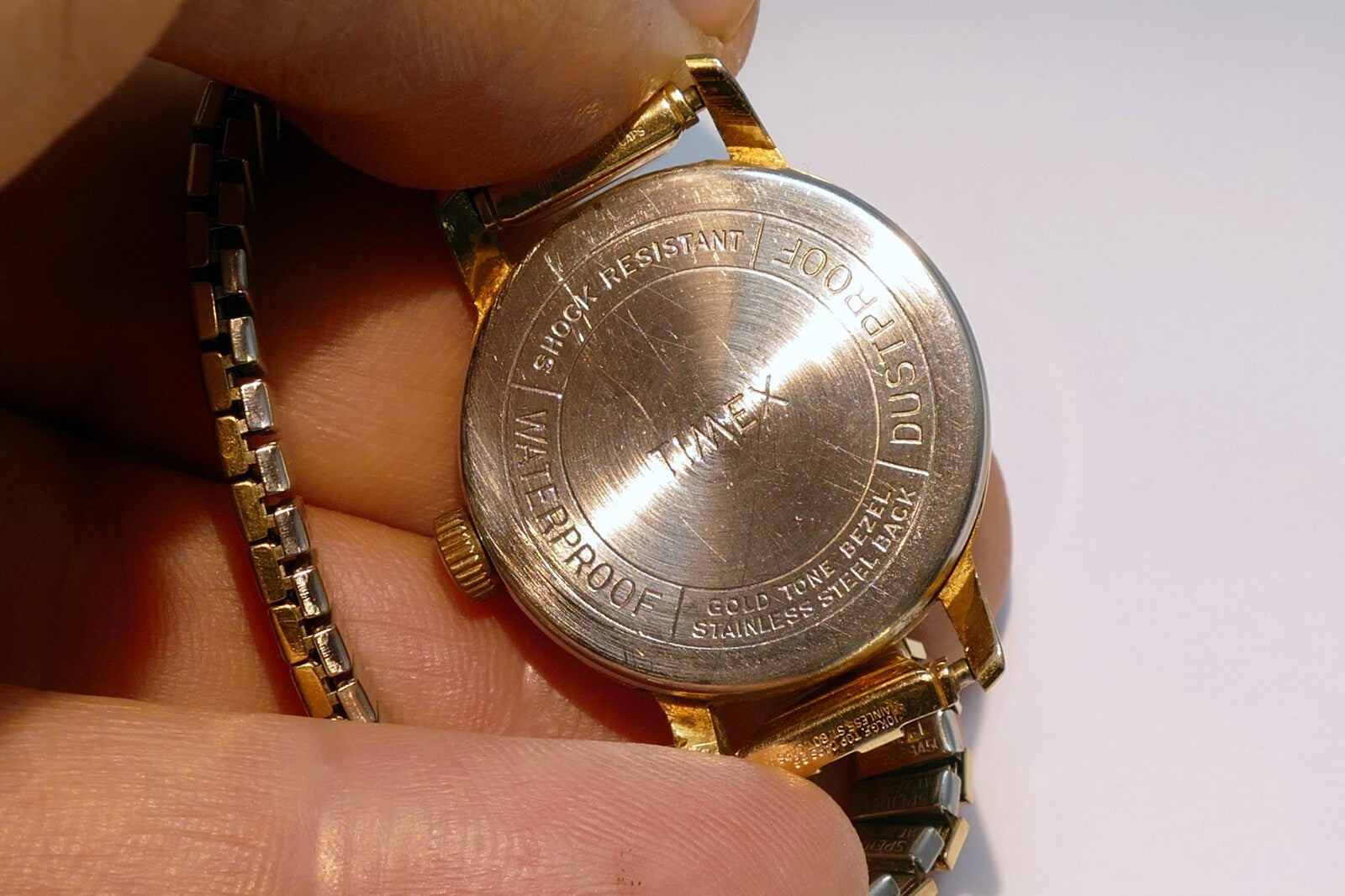 TIMEX LADIES WATCH WRISTWATCH GOLD TONE - as found as is parts repair