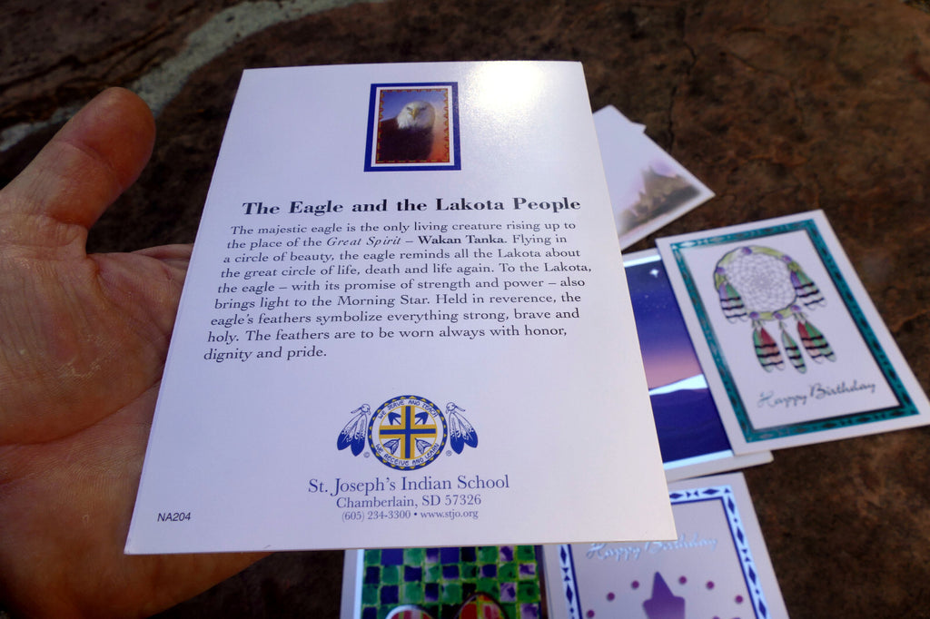 Lakota Greeting Cards ST. JOSEPH INDIAN MISSION School  lot of 6 Native American