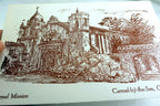 Carmel mission church carmel by the sea california usa postcard 1900's