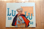 Lu Lu Biscut Poster only upper half Firmin Bouisset COOKIES 1930 - AS IS damaged
