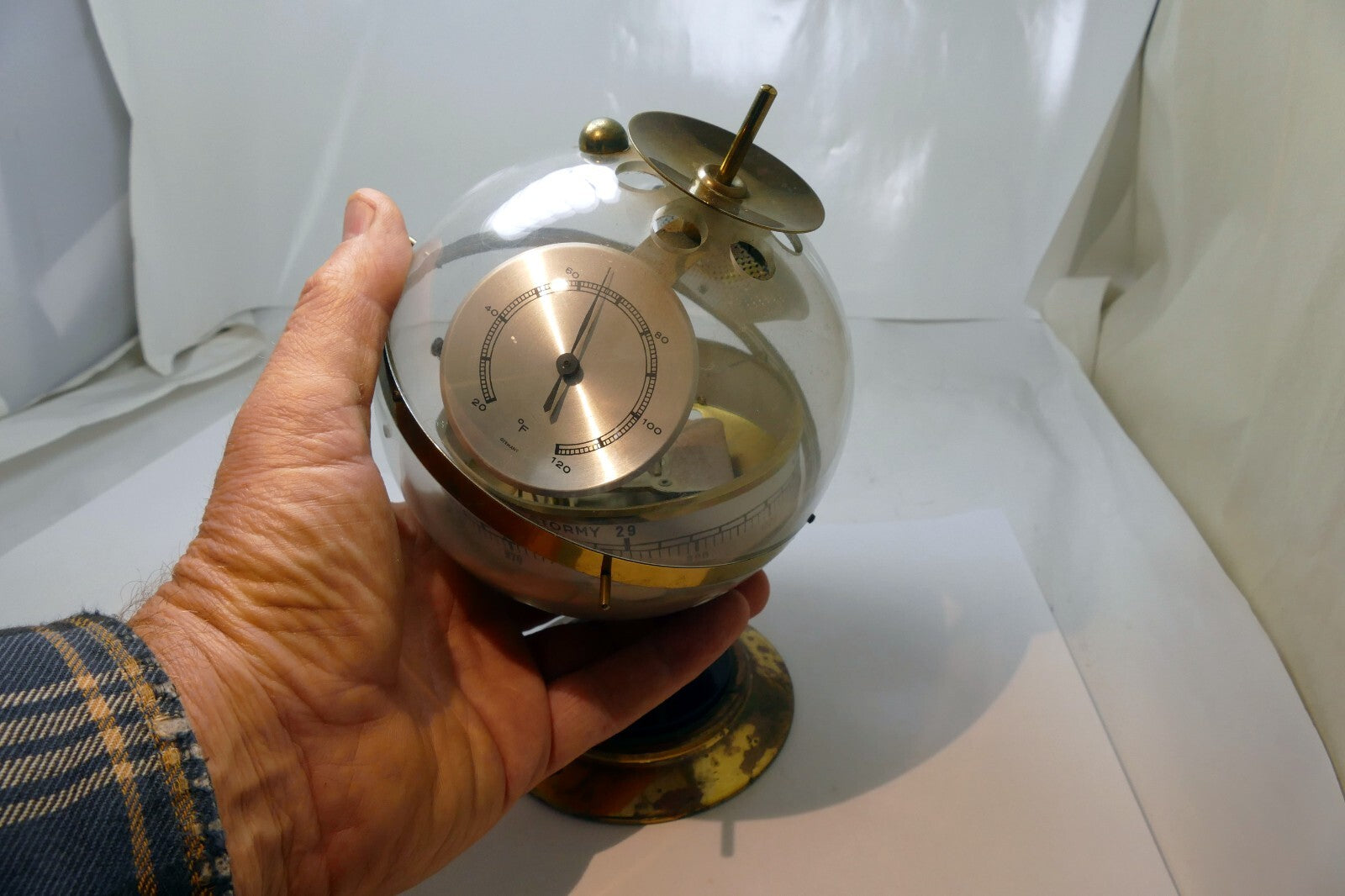 BGM Barometer Brass Sputnik West Germany