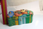 Metal Tin/Container Cookie/Biscuit Bear Ranger Boy Scout  4X7"