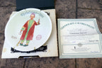 NORMAN ROCKWELL "Christmas Marvel" Plate ca. 1994 Knowles COA