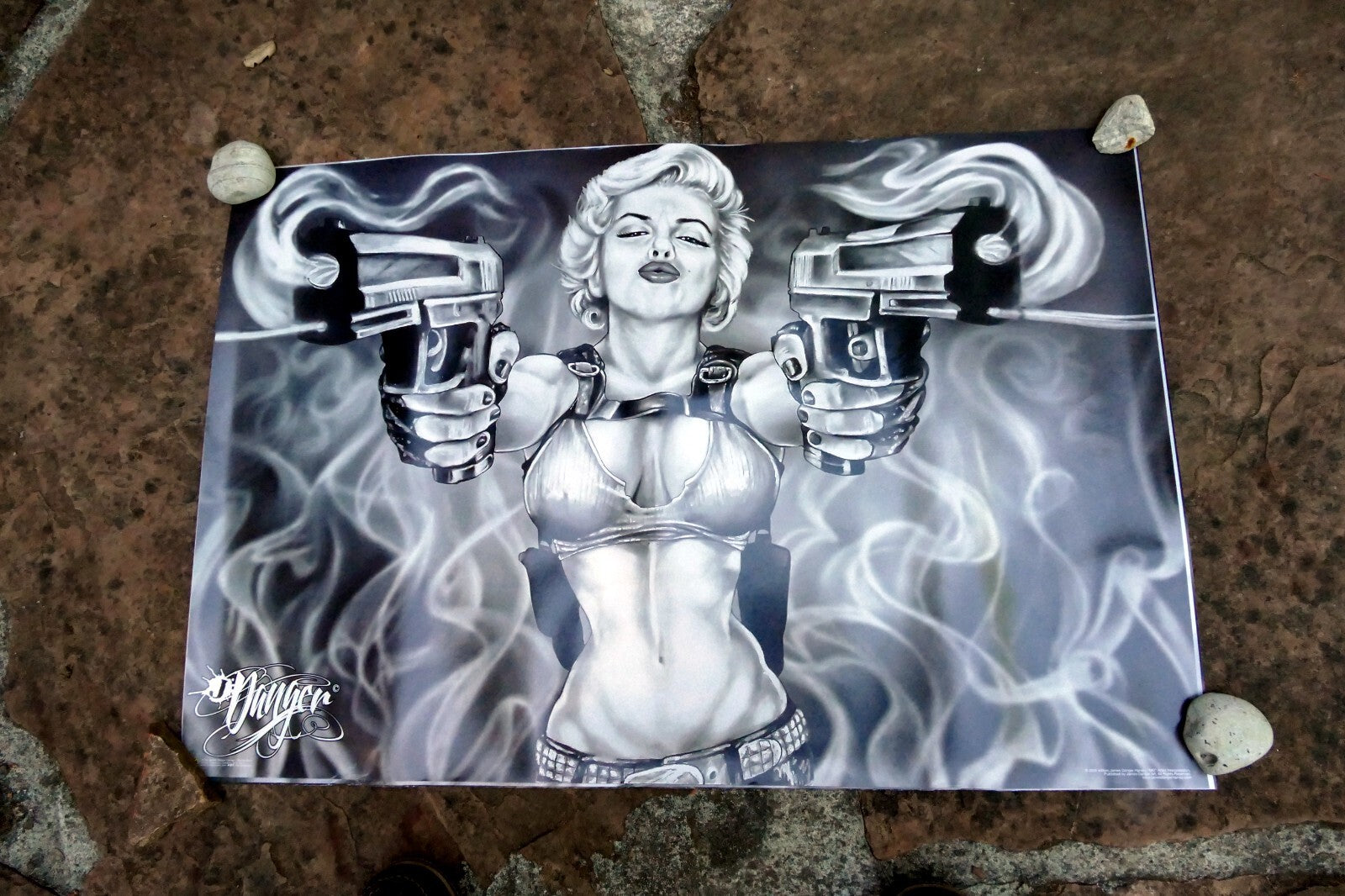 Marilyn Guns - James Danger Harvey 36in x 24in large wall poster