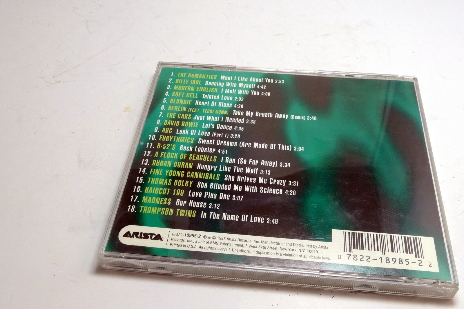 Various Artists : Ultimate New Wave Party 1998 CD Arista Records 07822-18985-2
