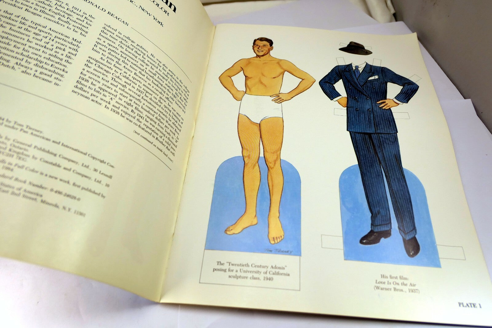 Dover President Paper Dolls: Ronald Reagan by Tom Tierney (1984, Print, Other)