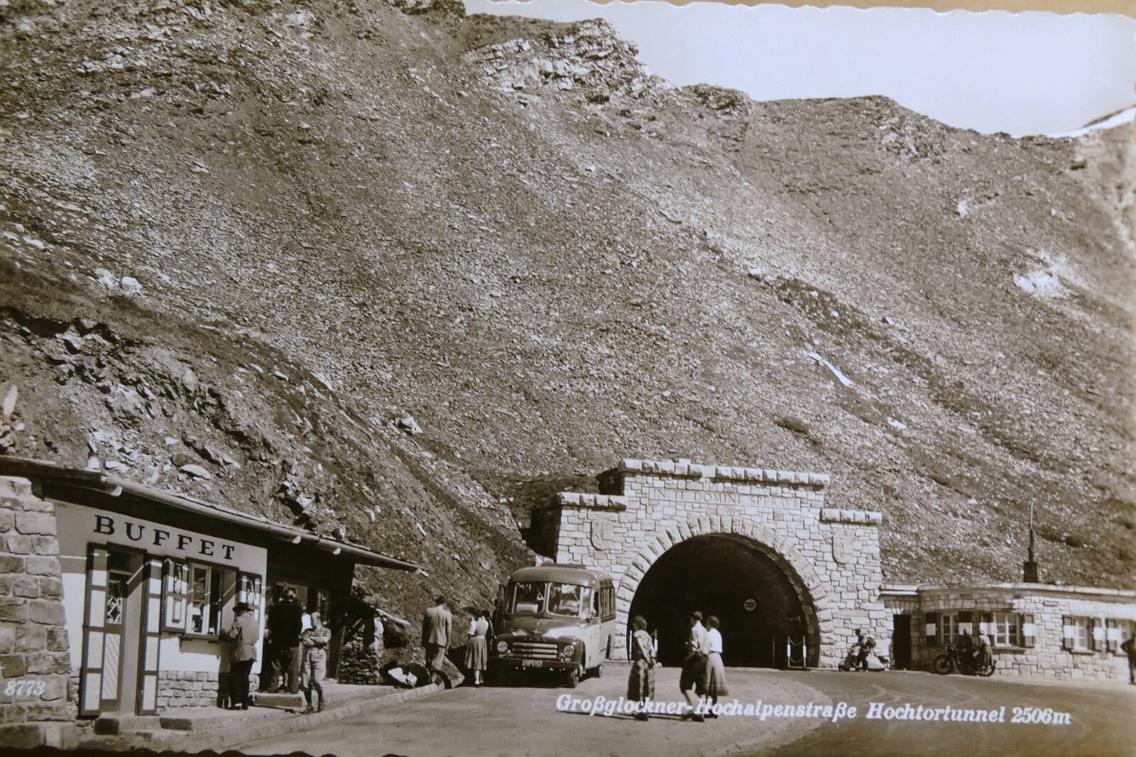 Grossglockner hocktortunnel alpine road postcard austria   unposted
