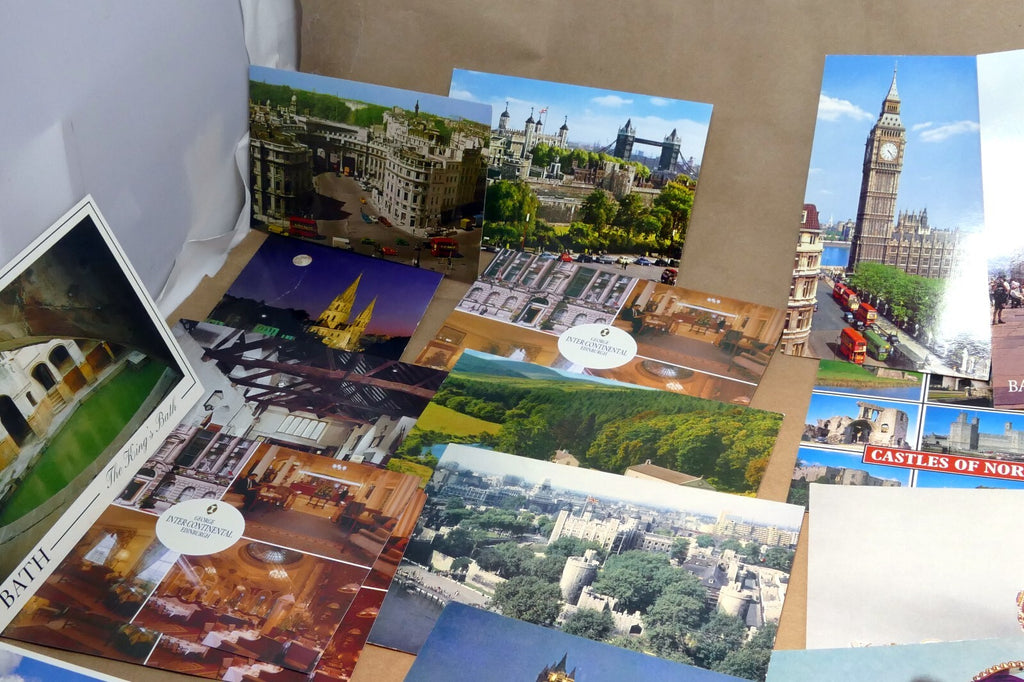 United Kingdom London Britain Unposted Postcard Lot pack of 20 Towns 1970's