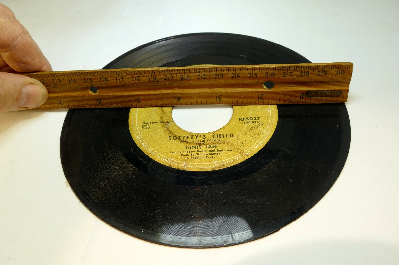 Janis Ian - Society's Child/ Letter to Son - Vinyl 45 Record - AS Found