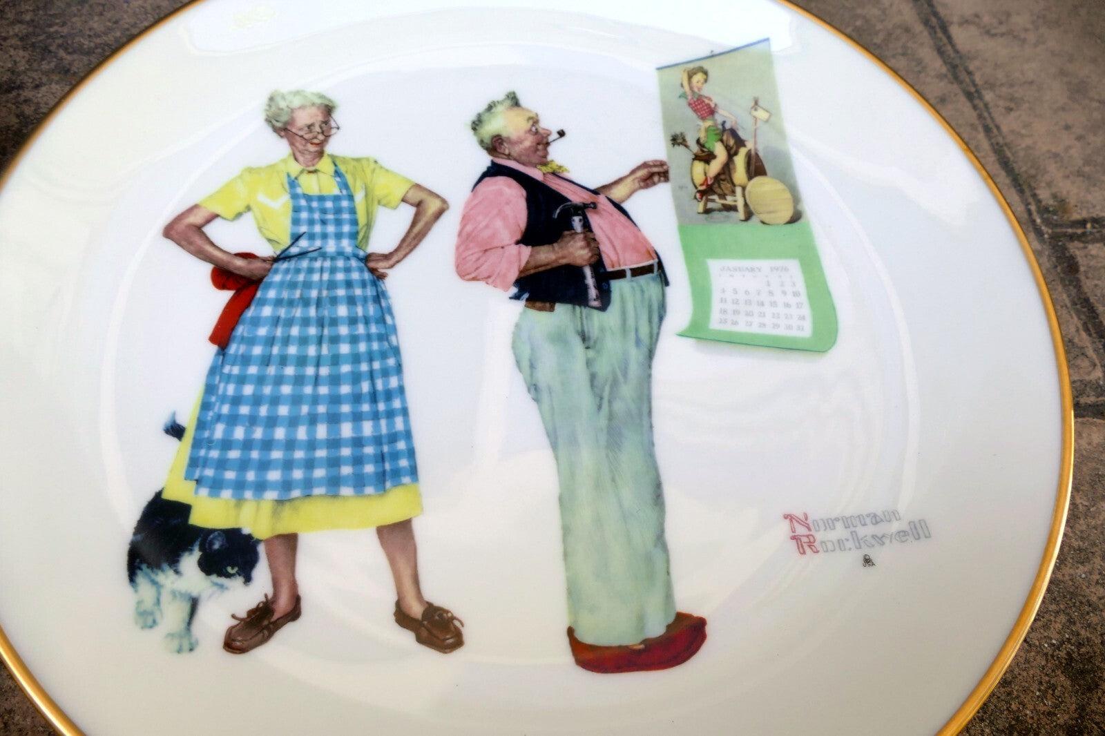 Set of 5 Norman Rockwell / Gorham Collector Plates; "Four Seasons" 1978