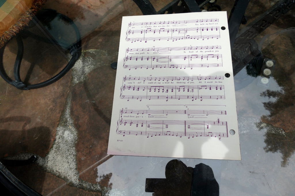 Paralyzed  Elvis Presley by Otis Blackwell 1956 Sheet Music