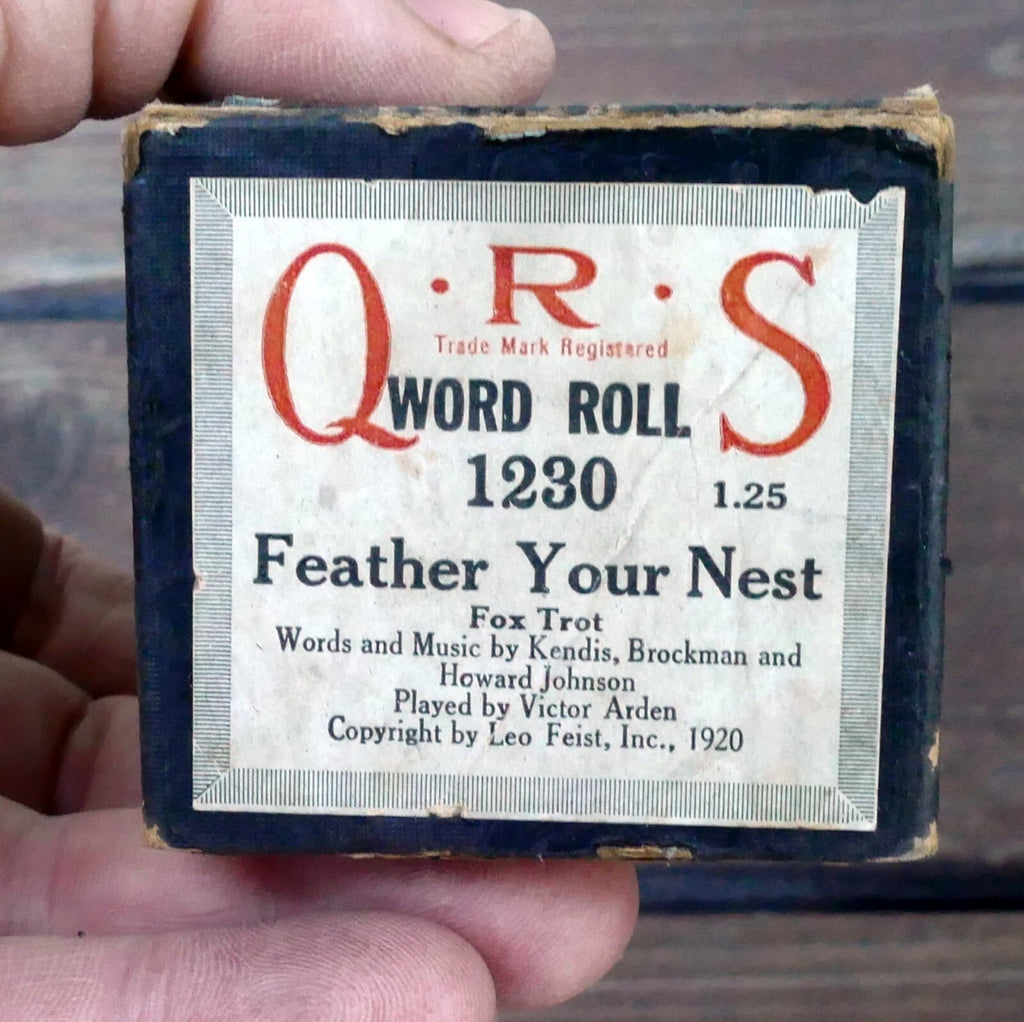 Qrs word roll 1230 feather your nest by kendis brockman and h. johnson