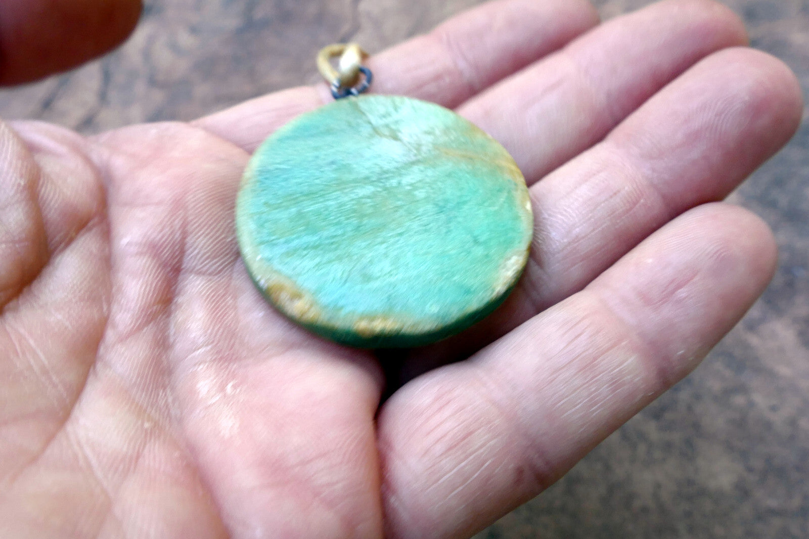 Eagle Pendant Necklace Native American south west USA stone etched